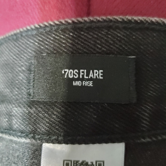 Express Gray Flare Wide Leg Jeans - Picture 8 of 11